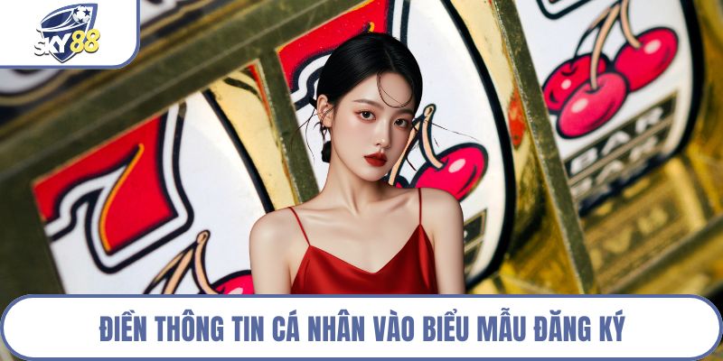 Điền thông tin cá nhân vào biểu mẫu đăng ký