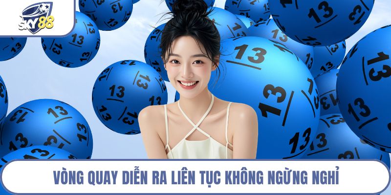 Vòng quay diễn ra liên tục không ngừng nghỉ